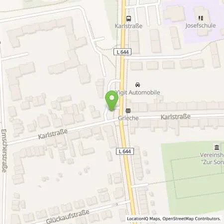 Standortübersicht der Tankstelle TotalEnergies Herne in 44649 Herne