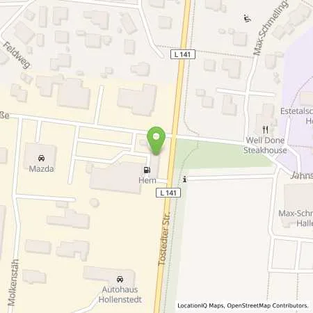 Standortübersicht der Tankstelle Aral Tankstelle in 21279 Hollenstedt