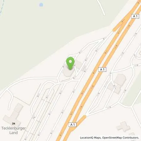 Standortübersicht der Tankstelle Aral Tankstelle, BAT TECKLENBURGER LAND WEST in 49545 Tecklenburg