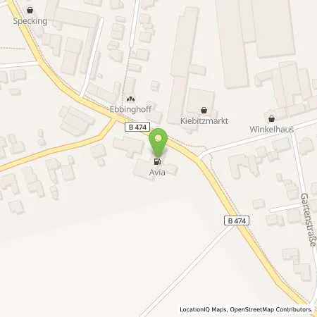 Standortübersicht der Tankstelle AVIA Tankstelle in 48739 Legden
