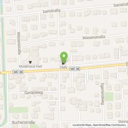 Standortübersicht der Tankstelle Ampfing Mühldorfer Straße 45 in 84539 Ampfing