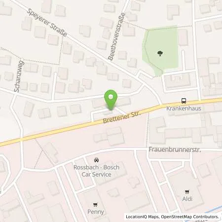 Standortübersicht der Tankstelle Aral Tankstelle in 75031 Eppingen