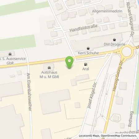 Standortübersicht der Tankstelle Aral Tankstelle in 89264 Weißenhorn