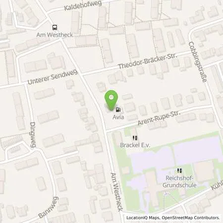 Standortübersicht der Tankstelle Fricke in 44309 Dortmund