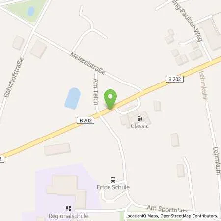 Standortübersicht der Tankstelle Erfde in 24803 Erfde