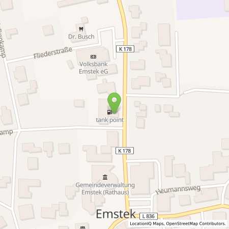 Standortübersicht der Benzin-Super-Diesel Tankstelle: Erwin Albers in 49685, Emstek