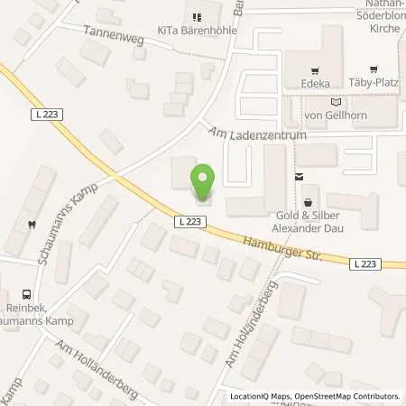 Standortübersicht der Tankstelle Esso Tankstelle in 21465 REINBEK