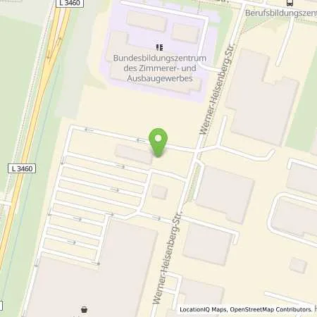 Standortübersicht der Tankstelle Supermarkt-Tankstelle KASSEL WERNER-HEISENBERG-STR. 10 in 34123 KASSEL