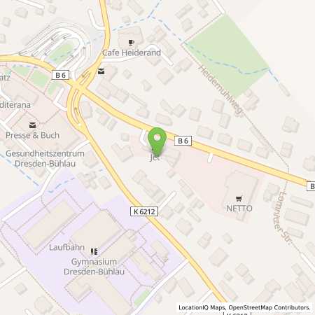 Standortübersicht der Benzin-Super-Diesel Tankstelle: JET DRESDEN BAUTZNER LANDSTR. 158 in 01324, DRESDEN