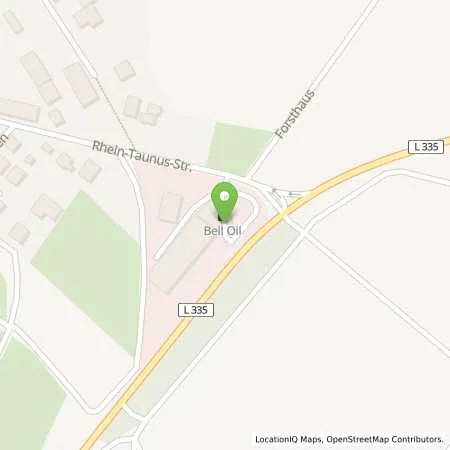 Standortübersicht der Tankstelle BELL Oil in 56340 Dachsenhausen