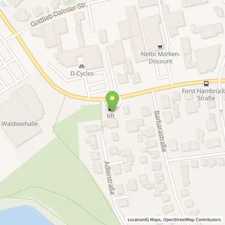 Standortübersicht der Tankstelle Bft Forst in 76694 Forst