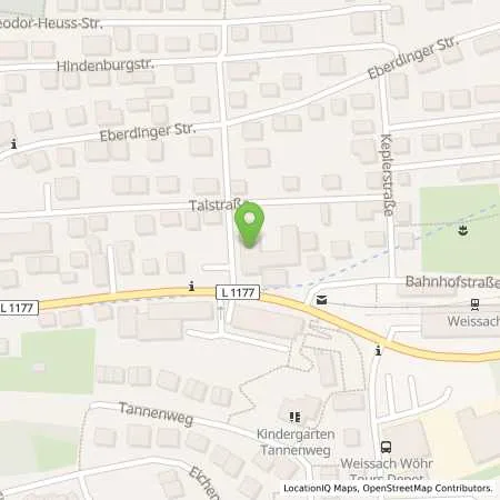 Standortübersicht der Tankstelle Esso Tankstelle in 71287 WEISSACH