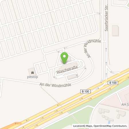 Standortübersicht der Benzin-Super-Diesel Tankstelle: Supermarkt-Tankstelle LANDSBERG SAARBRUECKER STR. 1 in 06188, LANDSBERG