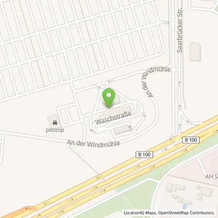 Standortübersicht der Tankstelle Supermarkt-Tankstelle LANDSBERG SAARBRUECKER STR. 1 in 06188 LANDSBERG