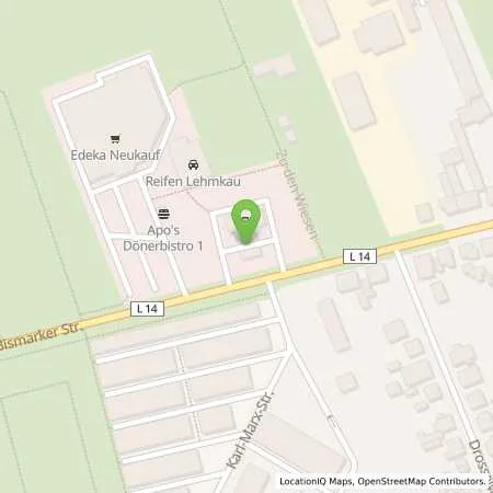 Standortübersicht der Tankstelle TotalEnergies Osterburg in 39606 Osterburg