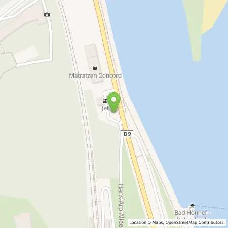 Standortübersicht der Tankstelle JET REMAGEN BONNER STR. 71 in 53424 REMAGEN