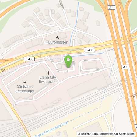 Standortübersicht der Benzin-Super-Diesel Tankstelle: TotalEnergies Wuppertal in 42389, Wuppertal