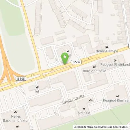 Standortübersicht der Tankstelle Aral Tankstelle in 51067 Köln