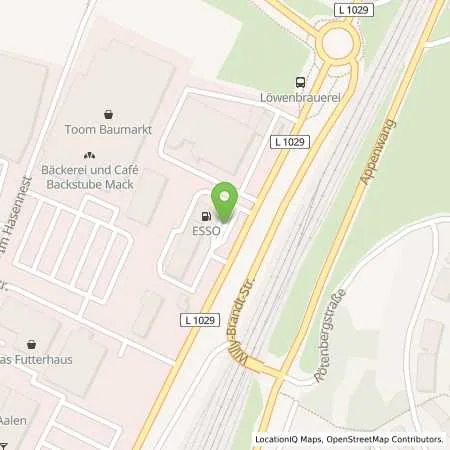 Standortübersicht der Tankstelle AVIA Tankstelle in 73430 Aalen