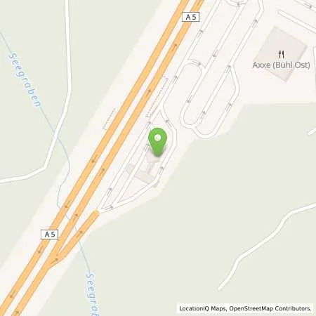 Standortübersicht der Tankstelle Esso Tankstelle in 76532 Baden-baden