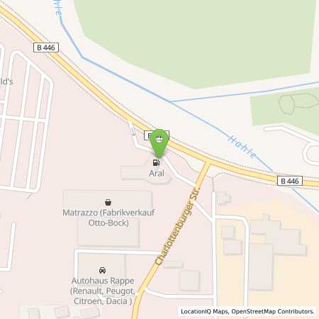 Standortübersicht der Benzin-Super-Diesel Tankstelle: Aral Tankstelle in 37115, Duderstadt