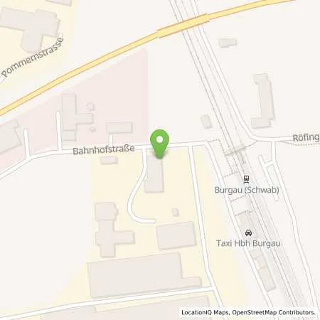Standortübersicht der Tankstelle BayWa Tankstelle Burgau in 89331 Burgau