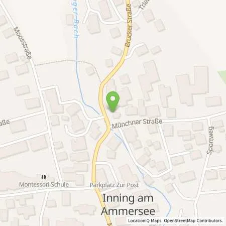 Standortübersicht der Tankstelle JET INNING BRUCKER STR. 2 in 82266 INNING