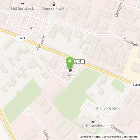 Standortübersicht der Tankstelle AVIA Tankstelle in 47665 Sonsbeck