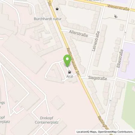 Standortübersicht der Tankstelle Aral Tankstelle in 45136 Essen