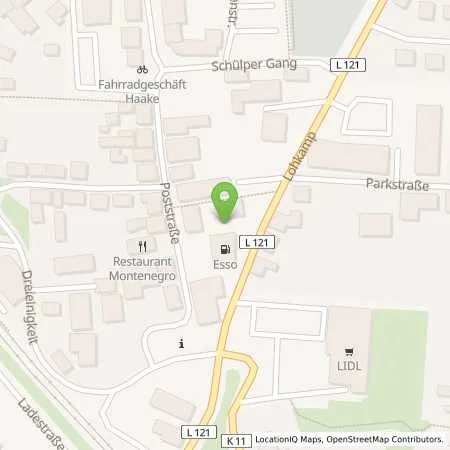 Standortübersicht der Tankstelle Esso Tankstelle in 24589 NORTORF