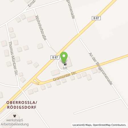 Standortübersicht der Benzin-Super-Diesel Tankstelle: bft-Tankstelle FTB, Apolda in 99510, Apolda