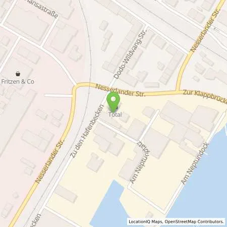 Standortübersicht der Tankstelle TotalEnergies Emden in 26721 Emden