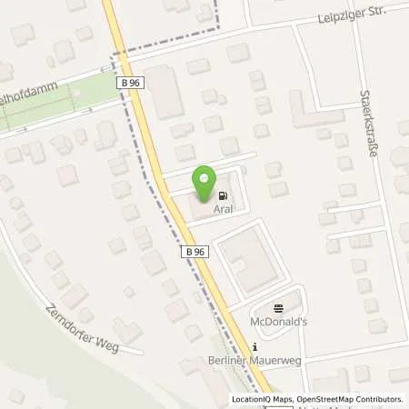 Standortübersicht der Tankstelle Aral Tankstelle in 16548 Glienicke