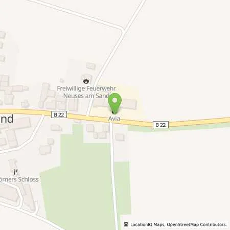 Standortübersicht der Tankstelle AVIA Tankstelle in 97357 Prichsenstadt (Neuses)