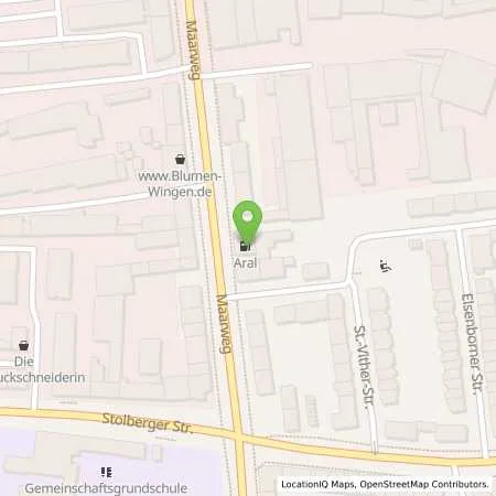 Standortübersicht der Tankstelle Aral Tankstelle in 50825 Köln