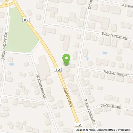 Standortübersicht der Tankstelle Esso Tankstelle in 82362 WEILHEIM