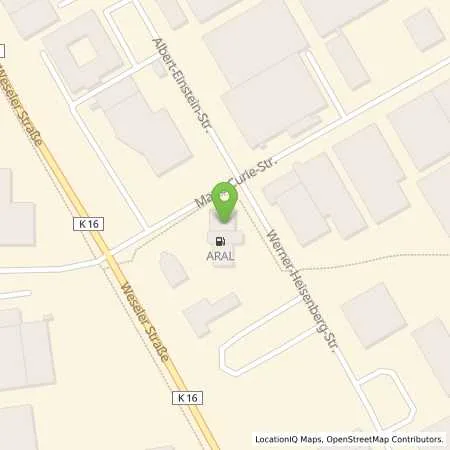 Standortübersicht der Tankstelle Aral Tankstelle in 46446 Emmerich