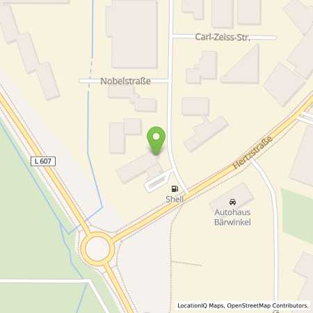 Standortübersicht der Benzin-Super-Diesel Tankstelle: Shell Ettlingen Nobelstr. 24 in 76275, Ettlingen