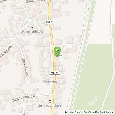 Standortübersicht der Tankstelle Esso Tankstelle in 63911 KLINGENBERG