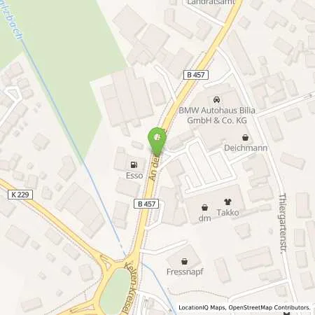 Standortübersicht der Tankstelle Esso Tankstelle in 63654 BUEDINGEN