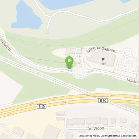 Standortübersicht der Tankstelle JET WOERTH KUEHGRUNDDAMM 1 in 76744 WOERTH