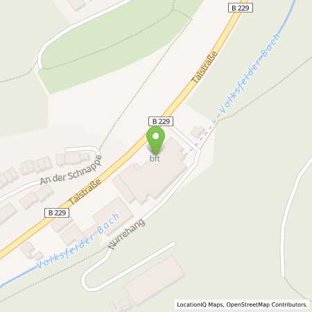 Standortübersicht der Benzin-Super-Diesel Tankstelle: bft-Station Yilmaz in 58515, Lüdenscheid
