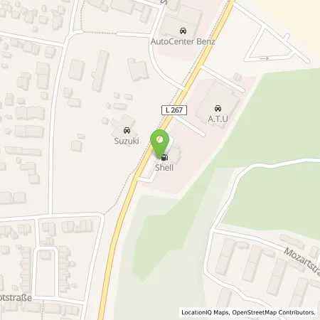 Standortübersicht der Tankstelle Shell Biberach Ulmer Str. 82 in 88400 Biberach