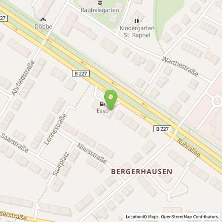 Standortübersicht der Benzin-Super-Diesel Tankstelle: Esso Tankstelle in 45138, ESSEN