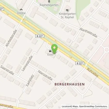 Standortübersicht der Tankstelle Esso Tankstelle in 45138 ESSEN