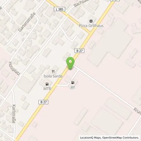 Standortübersicht der Tankstelle JET OFTERDINGEN HECHINGER STR. 5 in 72131 OFTERDINGEN