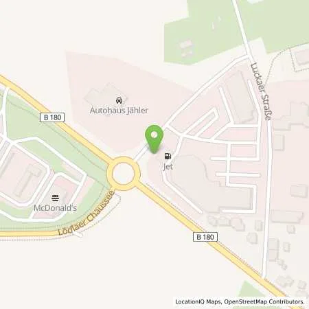 Standortübersicht der Tankstelle JET ALTENBURG ZEITZER STR. 97 in 04600 ALTENBURG