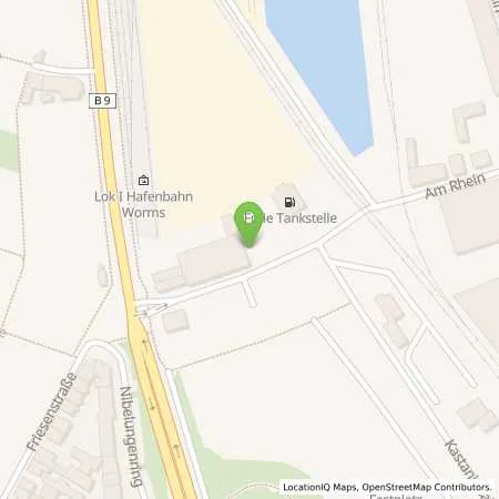Standortübersicht der Tankstelle Supermarkt-Tankstelle WORMS AM RHEIN 29 in 67547 WORMS