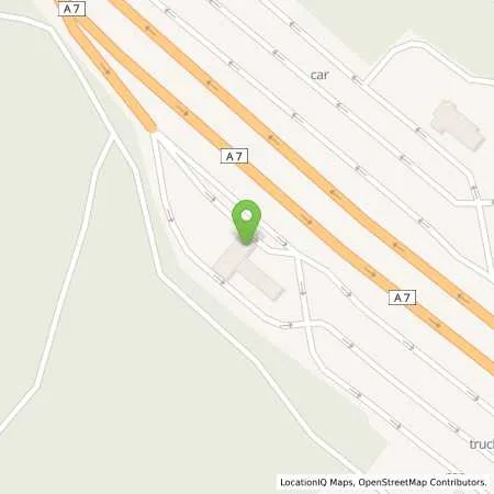 Standortübersicht der Tankstelle Aral Tankstelle, BAT GROßENMOOR WEST in 36151 Burghaun