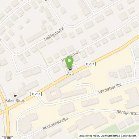 Standortübersicht der Tankstelle AVIA Tankstelle in 97688 Bad Kissingen